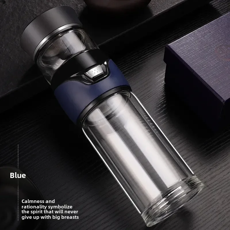 Tea Water Separation Thermos Bottle Stainless Steel Tea Strainer Thermos Infuser Tumbler Vacuum Flask With Tea Filter Two Cover