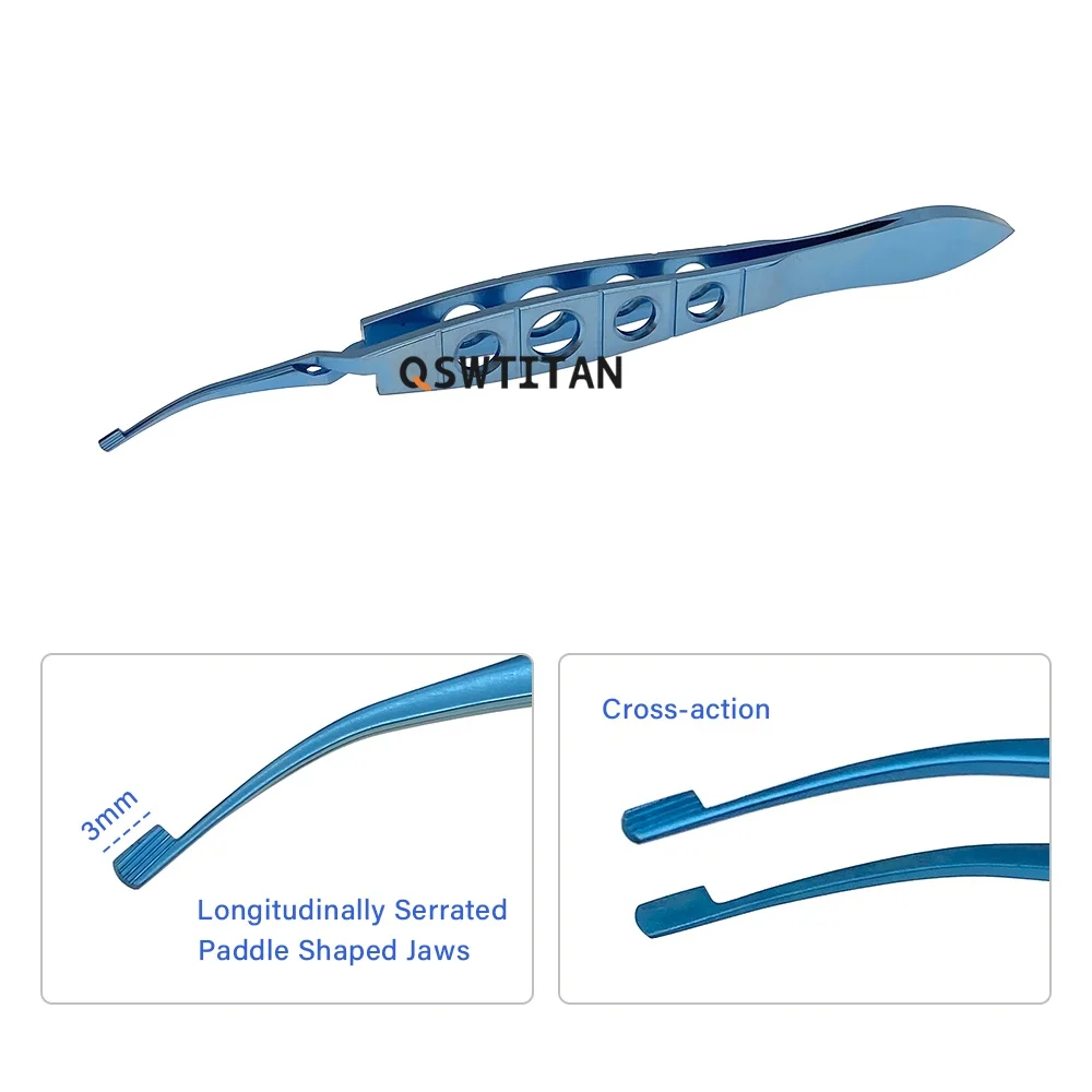Titanium Alloy Eyelid Nucleus Cracker - Micro Cracker Eyelid Forceps Professional Ophthalmic Instrument