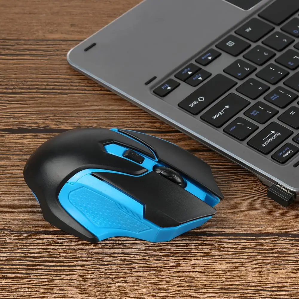 Ratón para ordenador portátil, adaptador Usb, ratón óptico inalámbrico de alto rendimiento para juegos, ratón ergonómico para juegos, Juegos de Pc