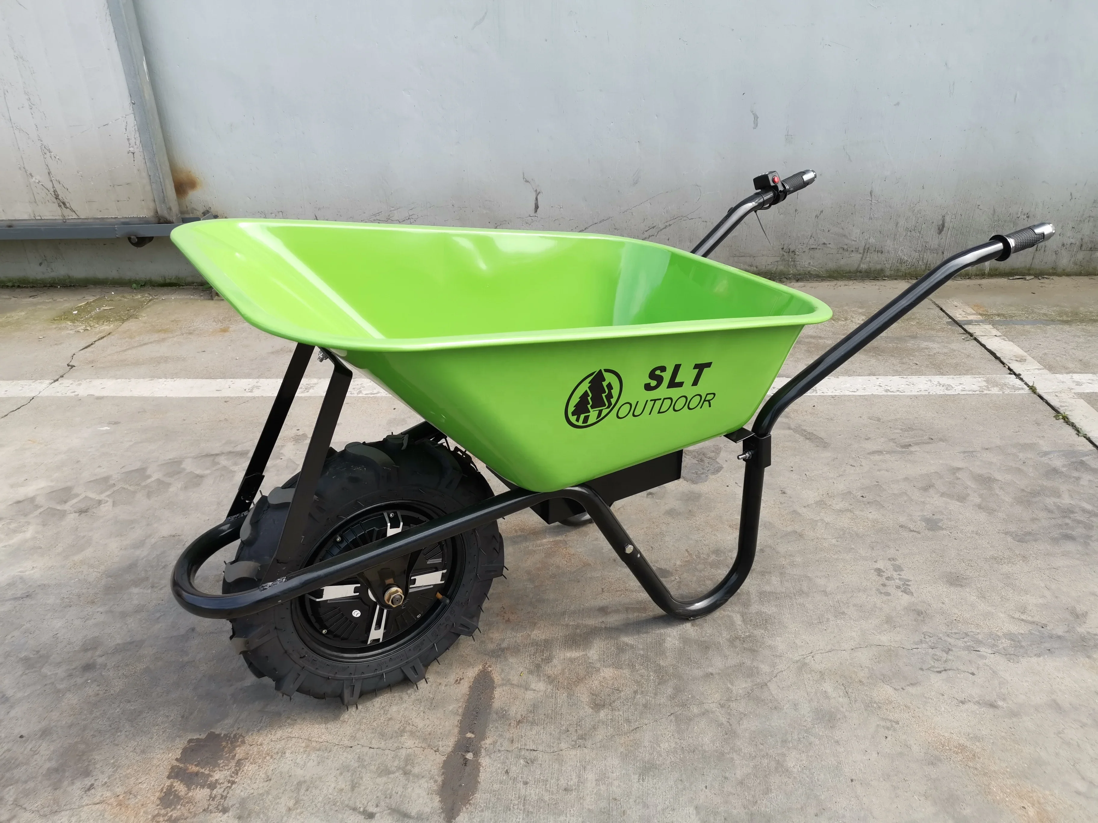 24V 12A Electric Power Wheel Barrow Motorized Wheelbarrow EWB6414 China Manufacturer