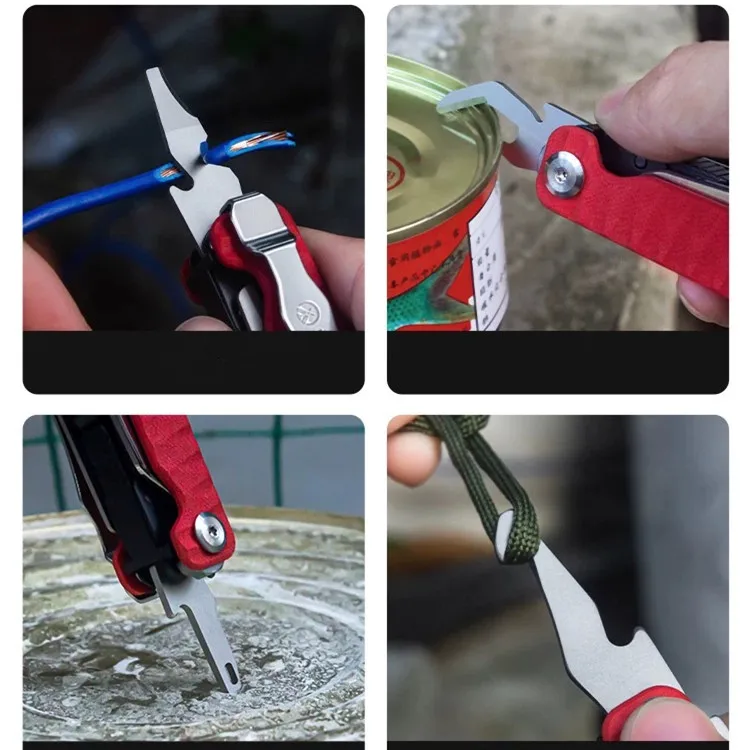 BHBT 16 in 1 Mini Multitool Multi-functional Combination Tool Folding Scissors Screwdriver EDC Outdoor Survival Equipment