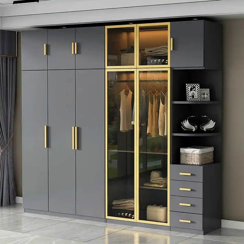 # Simple Modern Melamine Particle Board Panel Bedroom Wardrobe Storage Cabinet Bedroom Furniture