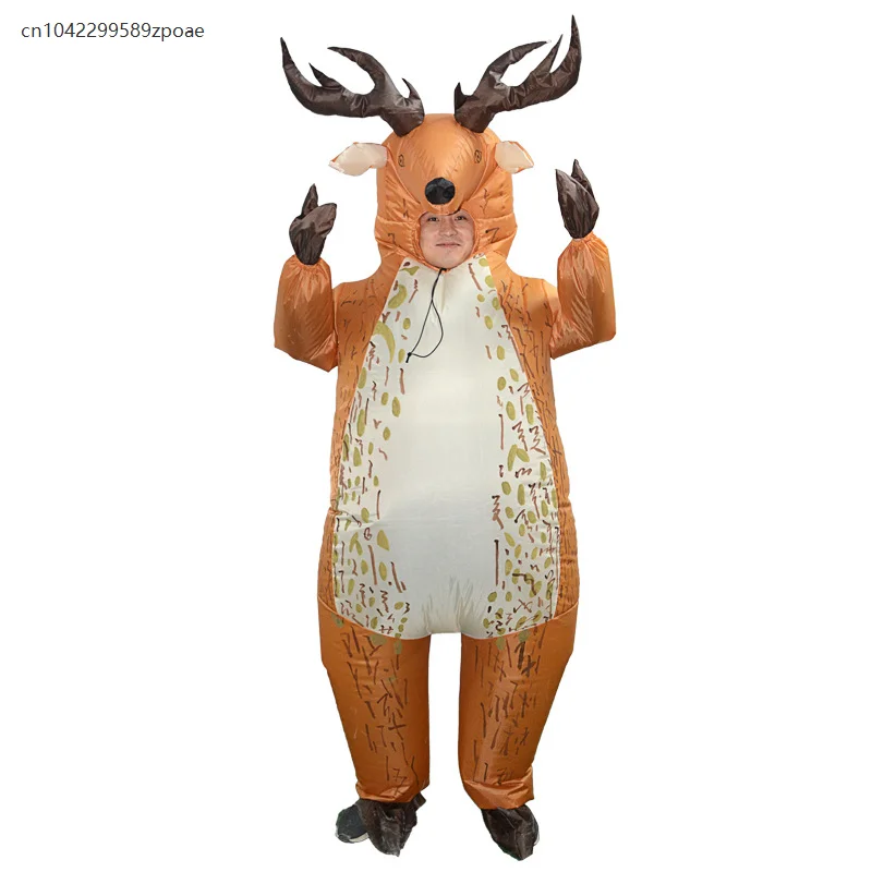 

Christmas Funny Inflatable Costume Adult Unisex Elk Inflatable Costume Masquerade Halloween Holiday Party Cosplay Costume Props