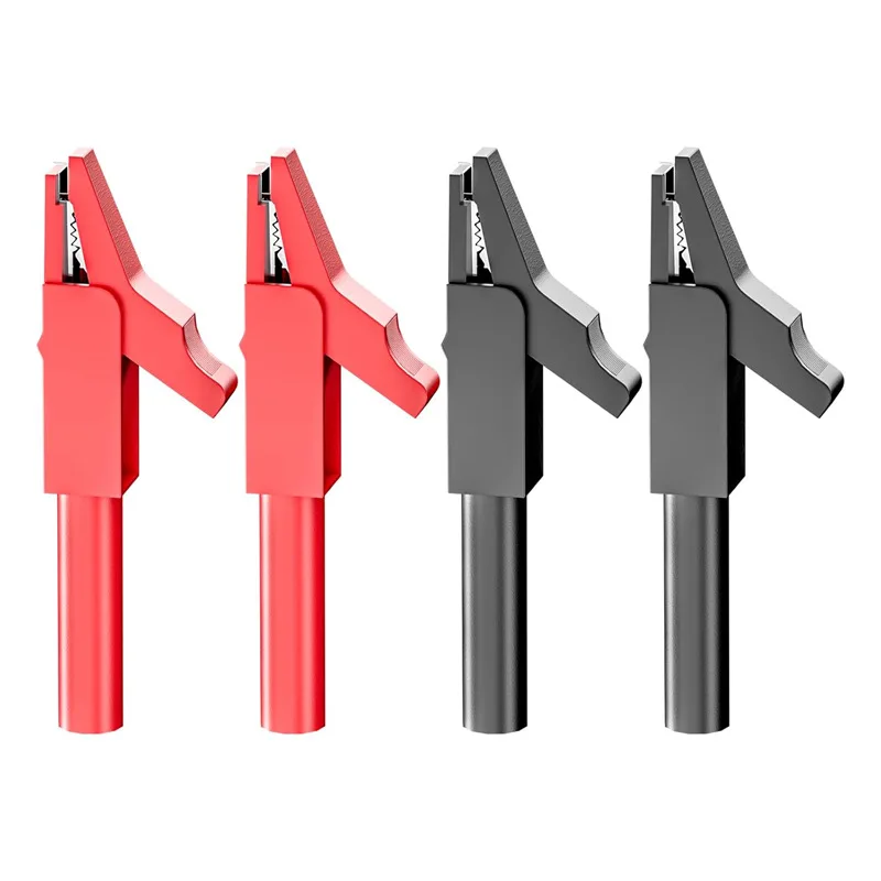 

Мультиметровый зажим-крокодил с разъемом типа «банан» 4 мм, для прямого подключения, высоковольтный, сильноточный, с изоляционной оболочкой, тестовый зонд-зажим