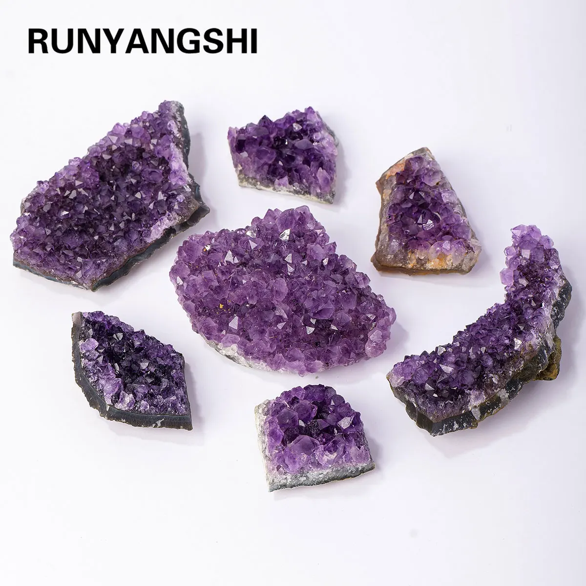 1Kg High Quality Uruguay Amethyst Raw Stone Natural Amethyst Cluster Dark Purple Quartz Energy Decoration