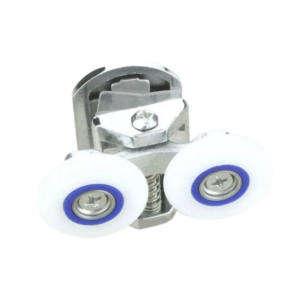 25Mm Shower Door Rollers Replacement Set Bottom Runner Wheels for 12-14Mm Glass Doors Shower Enclosure Cabin