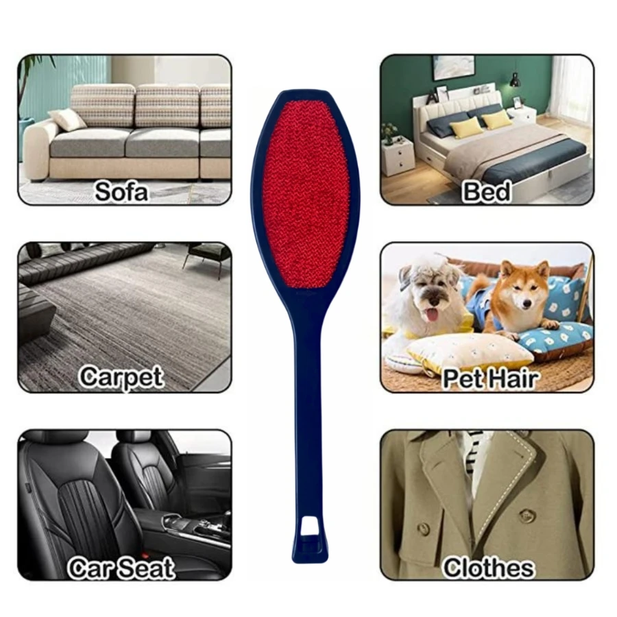 보풀 브러시 양면 정전기 브러시, 재사용 가능한 먼지 제거 소파, 애완 동물 헤어 브러시
