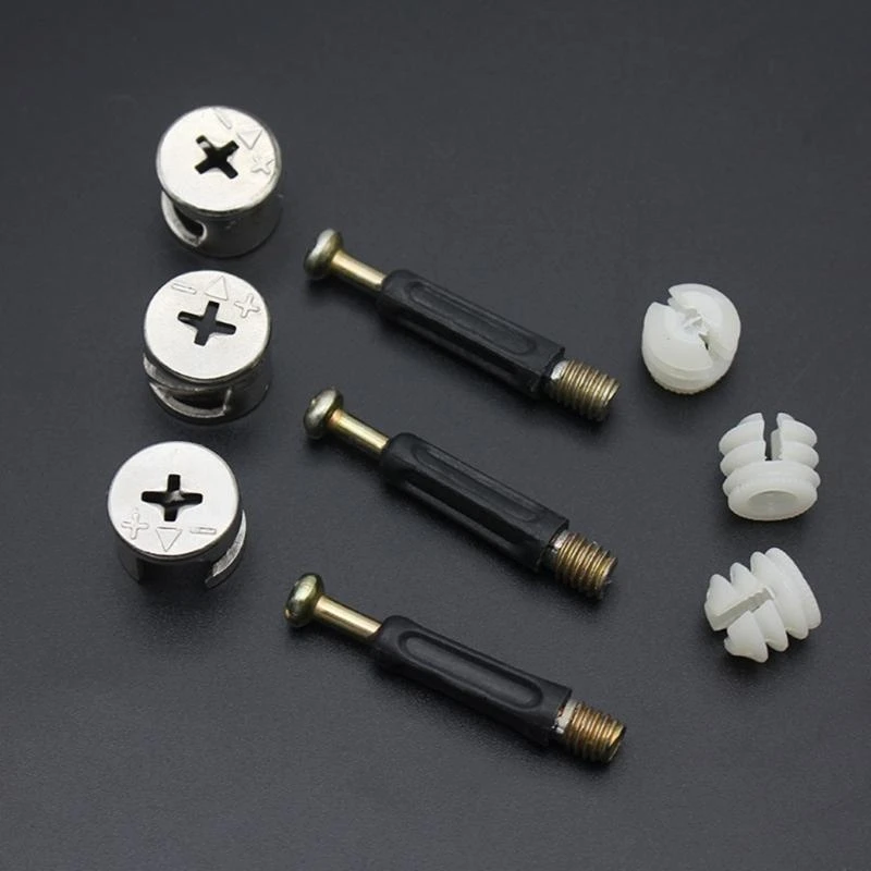 Iron Eccentric Wheel Connectors with Quick Release Feature for Convenient Furniture Disassembly and Reassembly 20PCS 83CF