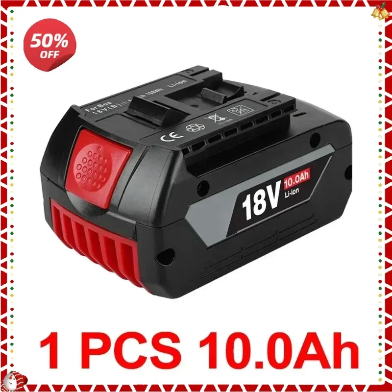 New GSR BAT618 BAT610 for Bosch Professional 18V 6.0AH Li-ion Battery Replacement with LED for Bosch Quick Charger 14.4V-18V