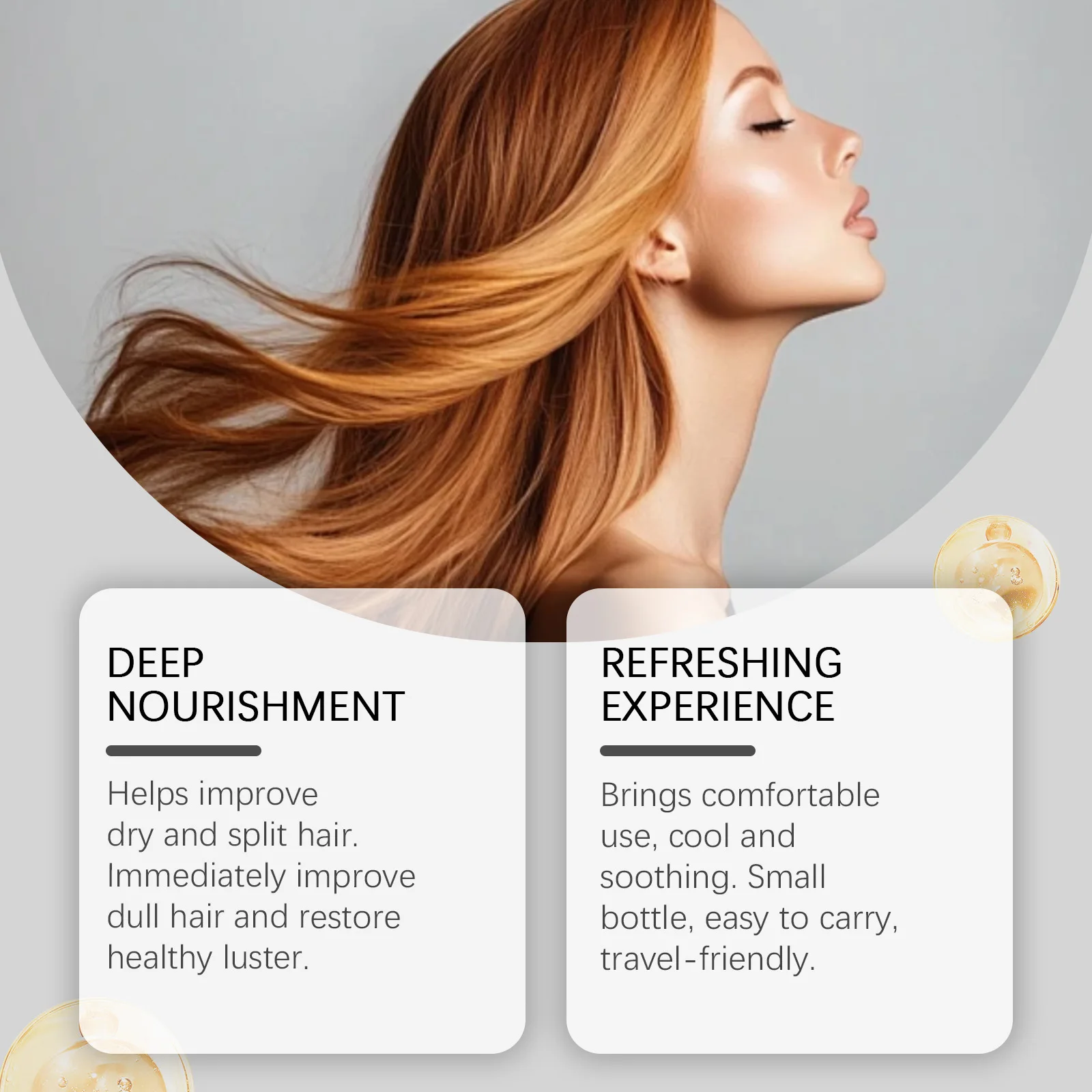 Gleamxi Gentle Hair Strong Serum Nourishing Scalp Treatment Fuller Thicker Thinning Weak Hair Strengthening Mild Scalp Care Oil