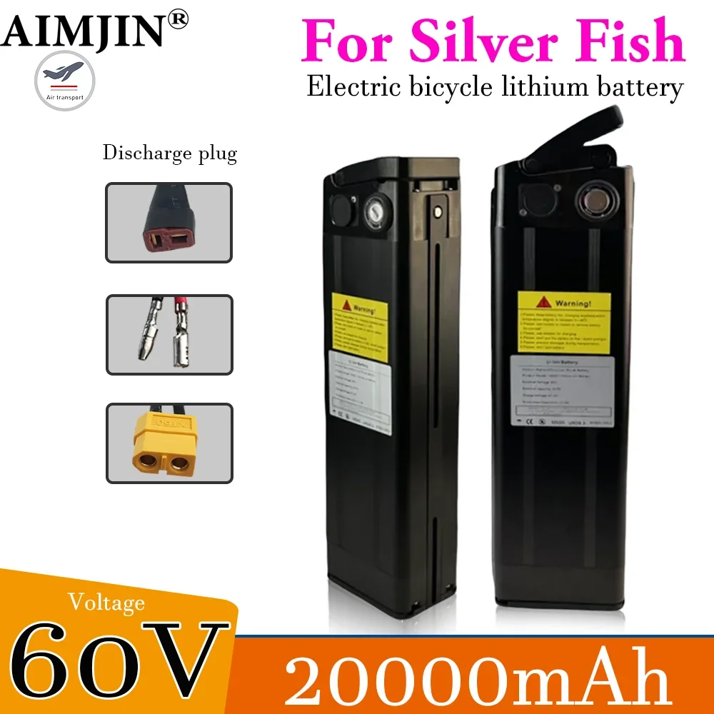 

For Silver Fish Electric Bicycle Battery 60V 20Ah Bicycle Lithium Battery For Folding Electric Bicycle