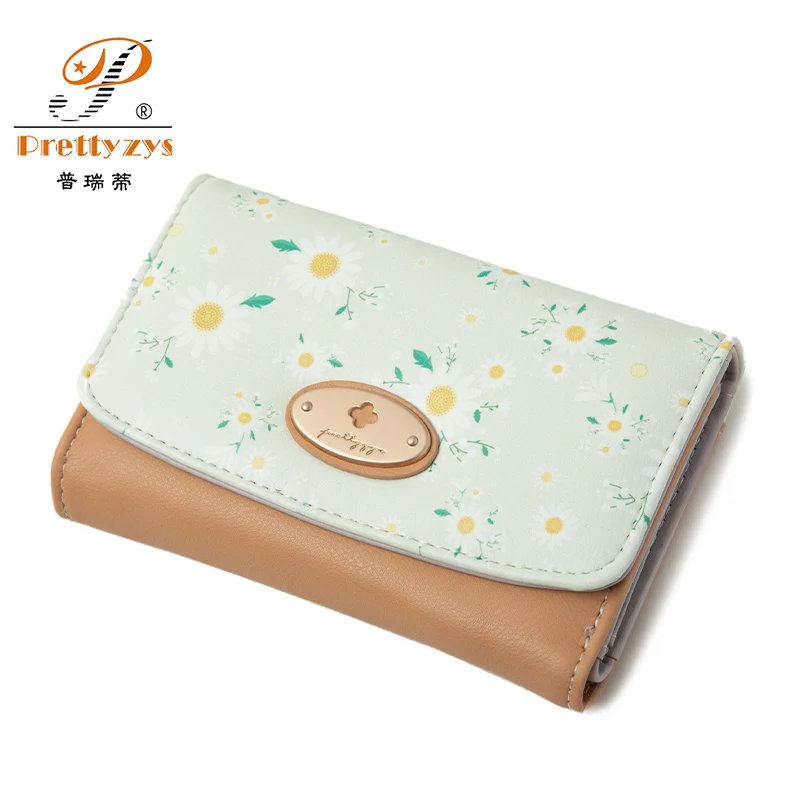 

Women Medium style Wallet Girls Flower Clutch Money Bag Card Holder Ladies Large Capacity Fashion Coin Purse Carteira