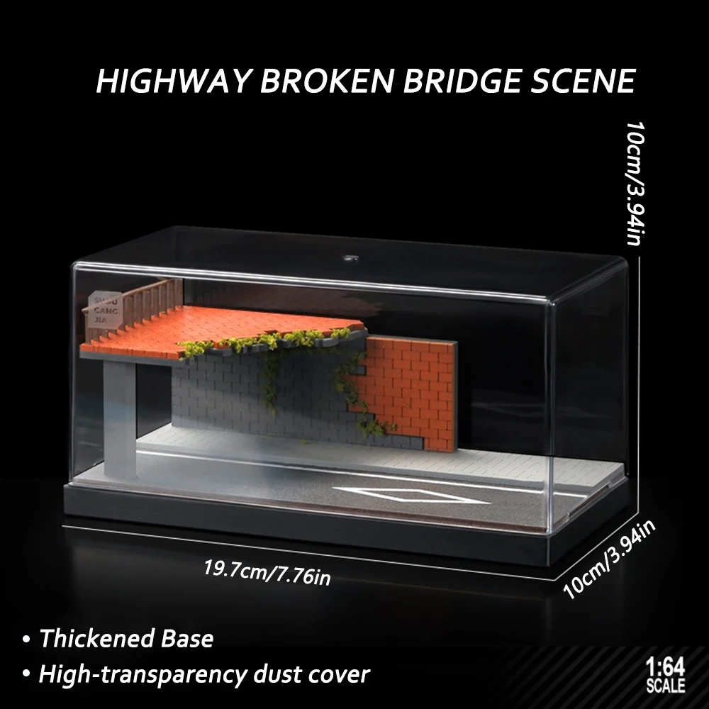 

Model Car 1/64 Diorama Streetscape Model Scene with Dust Cover Figures Simulation Decoration Collect (Excluding car models)