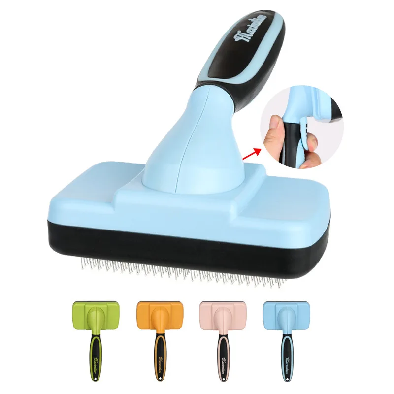 Pet comb dog cat hair removal needle comb cat hair  dog hair cleaning artifact pet self-cleaning fading comb