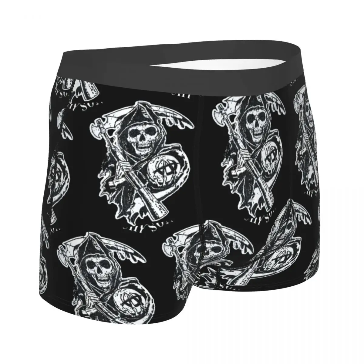 Sons Of Anarchy Cool Underpants Homme Panties Male Underwear Print Couple Sexy Set Calecon