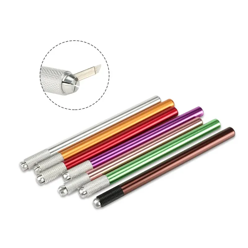 Aluminium Alloy Microblading Pen Manual Embroidery Tattoo Pen For All Needles Needle Holder Used For Eyebrow Permanent Makeup