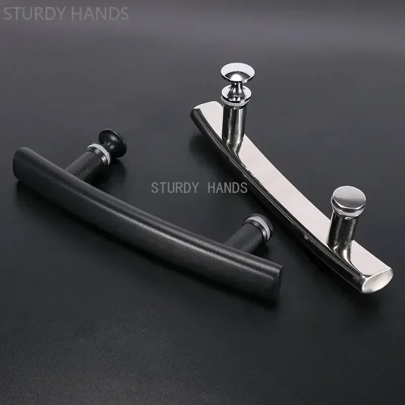 Shower Room Handle Hardware Accessories Bathroom Door Handles Sliding Glass Door Stainless Steel Handle Hole Distance 145mm