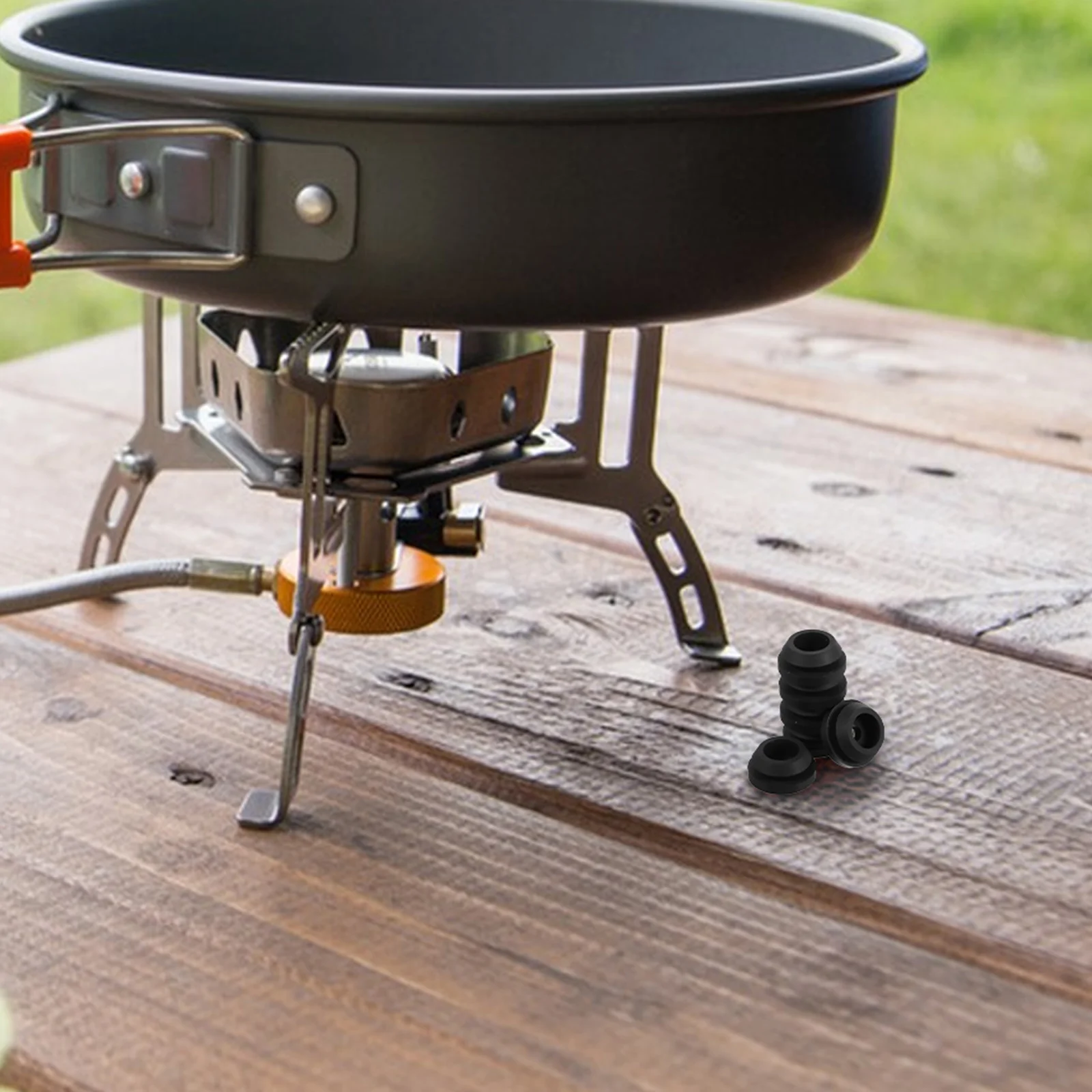 

6Pcs Rv Stove Grommets Replacement for Camper Trailer Cooktop Grates Stove Parts Accessories Rubber Grommet