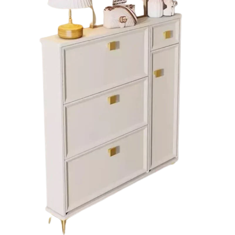 

Thin Ultra Entrance Shoe Cabinet Green Storage Modern Entrance Minimalist