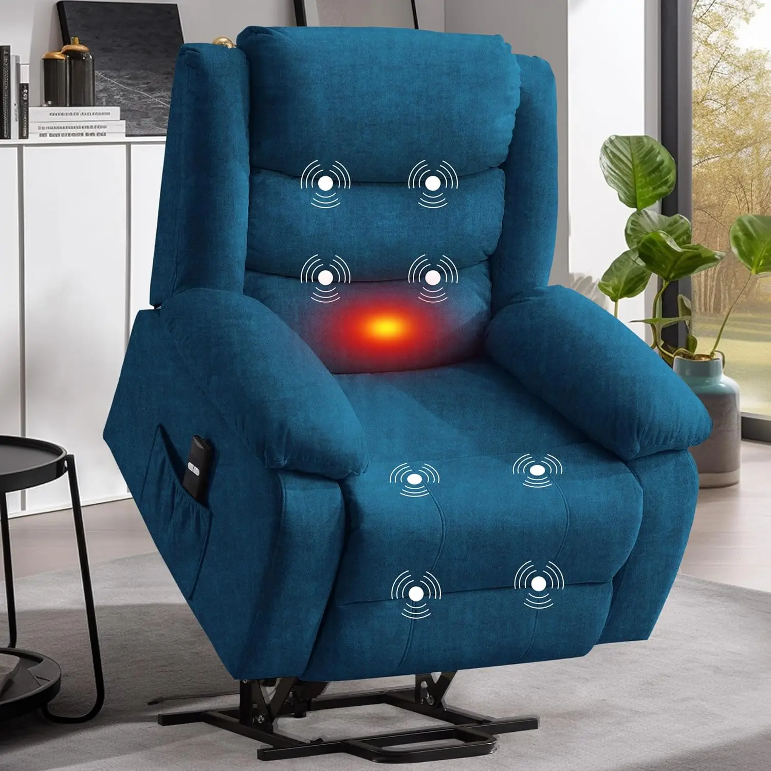 

Power Lift Recliner Chair, Oversized Recliner for Elderly and Adults, Lift Recliner, Cashmere Reclining Sofa for Living Room