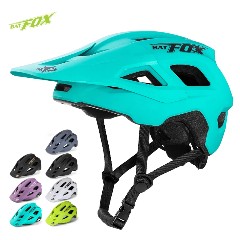 

Batfox Bike Helmet Off-Road Mountain Cycling Detachable brim Ultralight Breathable Women Men bicycle helmets mtb casco bicicleta