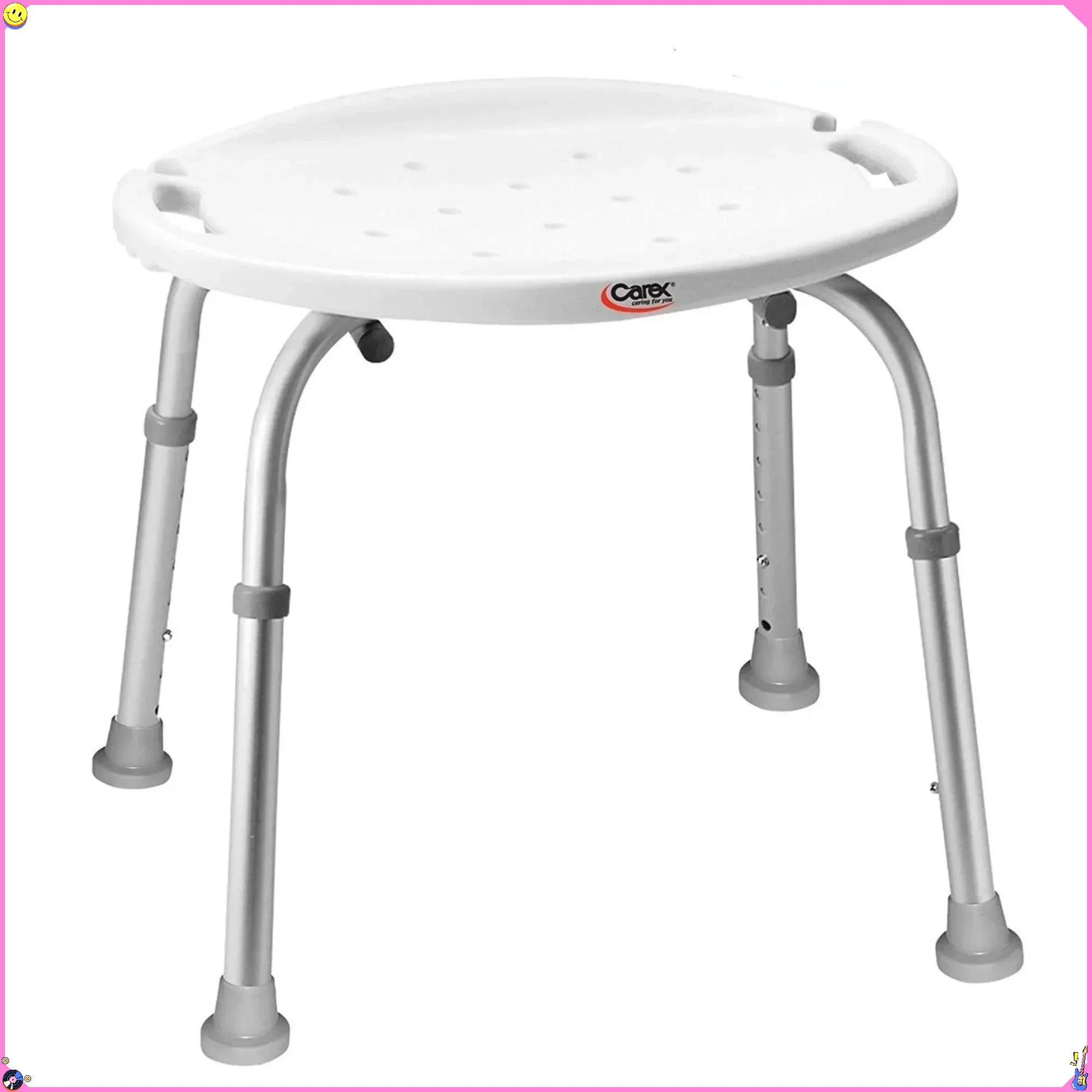 

Классическое регулируемое алюминиевое сиденье для душа, табурет для ванны емкостью 350 фунтов с нескользящими ножками для пожилых людей и долговечный