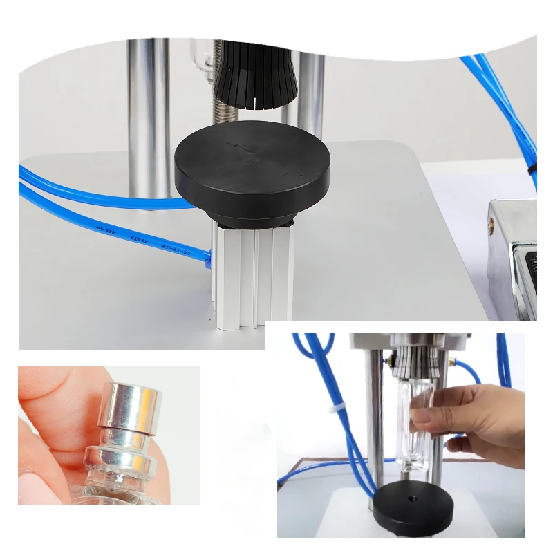 Pneumatic Bottle Taping Machine Capping Machine Mouth Grabbing Machine Nozzle Aluminum Cap Solvent Cap Locking Machine