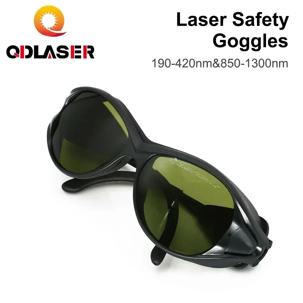 qdlaser-1064nmレーザー安全ゴーグル、スタイルa、190-420nm、850-1300nm、od6-、ce認証取得、ファイバーレーザー加工機用保護メガネ。