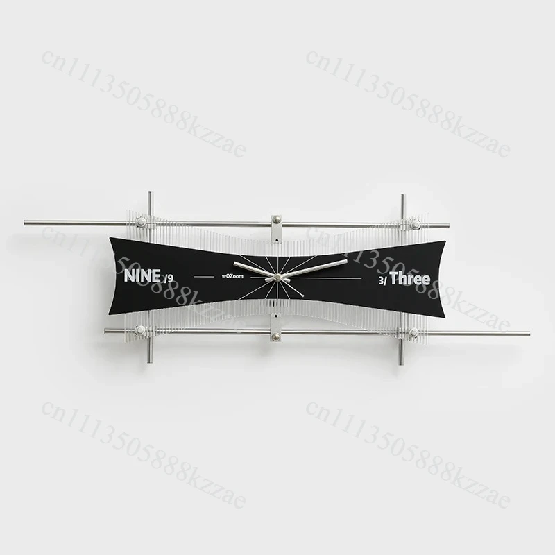 Minimalist Wall Clock for Living Room Luxury Optical Axis Clocks High-End Silent Pendulum Timepiece Wall Mount Decorative Clock