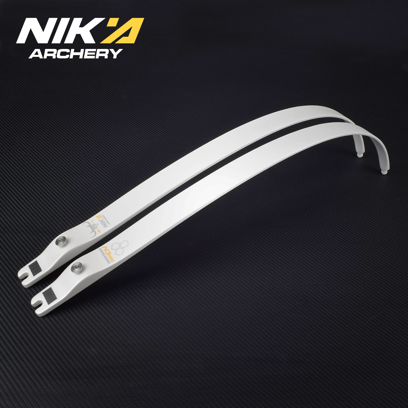 1pair High Quality Archery Newest 66/68inch @25H N3 Pro Draw Weight 32-42lbs Limbs 100% Carbon Fiber Limbs Archery Competition