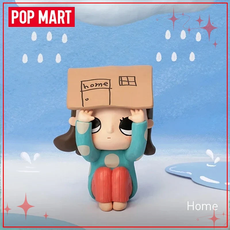 POP MART Nyotas Flauschige Life Series Mystery Blind Box هدية عيد الميلاد