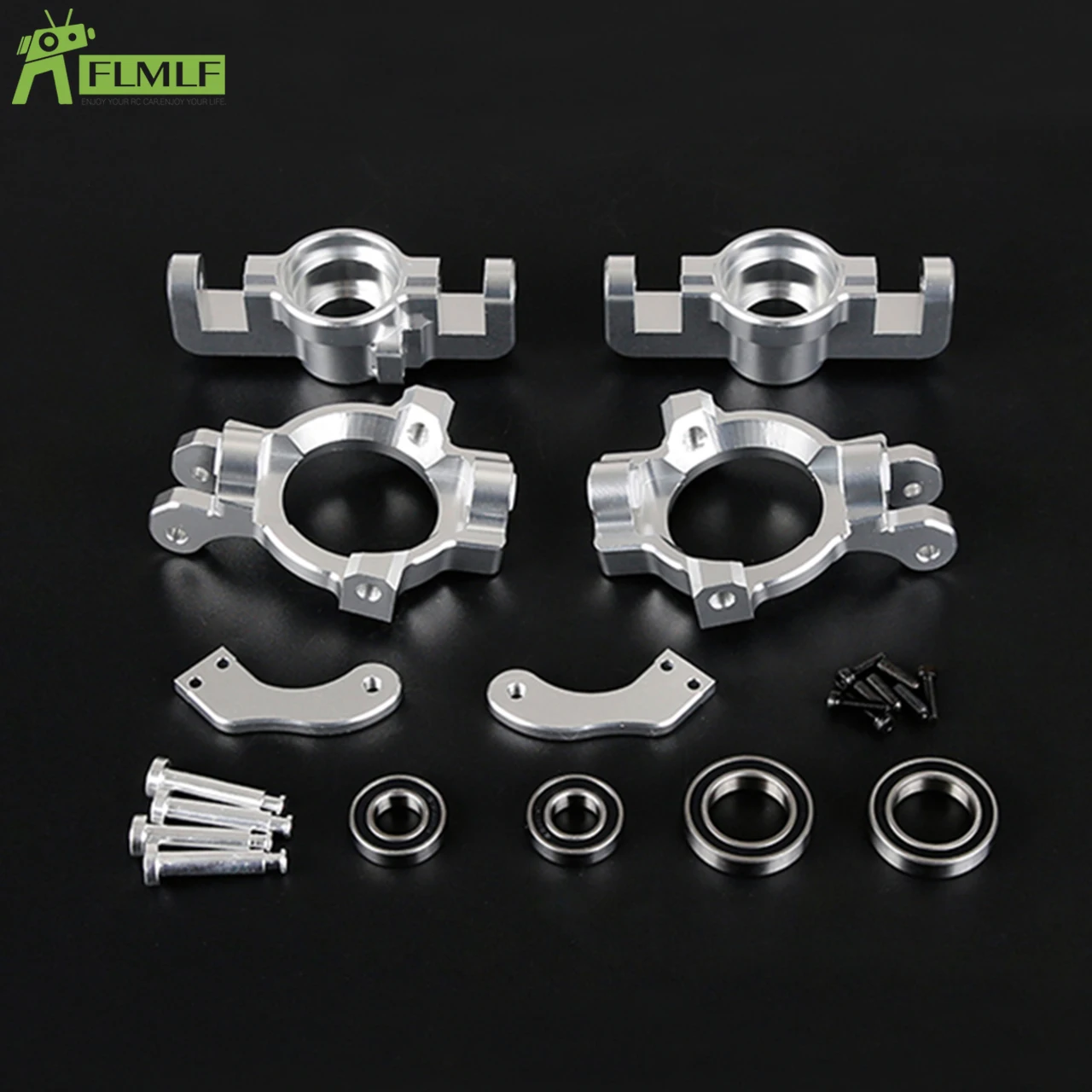 Alloy CNC Front or Rear Wheel Bearing Base Kit Fit for 1/5 Losi 5ive T ROFUN ROVAN LT King MotorX2 Rc Car Toys Games Parts