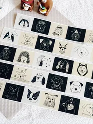Lovely Dogs Bark Die Cut Washi Tapes Craft Supplies DIY Scrapbooking Card Making Decorative Plan Sticker