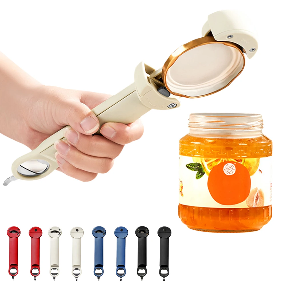 

1pcs Retractable Jar Opener Stainless Steel Effortless Cap Opener Bottle Opener Tool Glass Jar Opener Adjustable Screwer