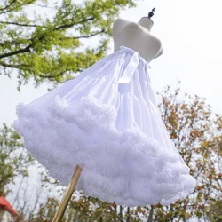 Enagua nupcial de nubes Lolita para mujer, enagua hinchada de algodón deshuesada de 45cm, hilo suave, para boda, sottogonna