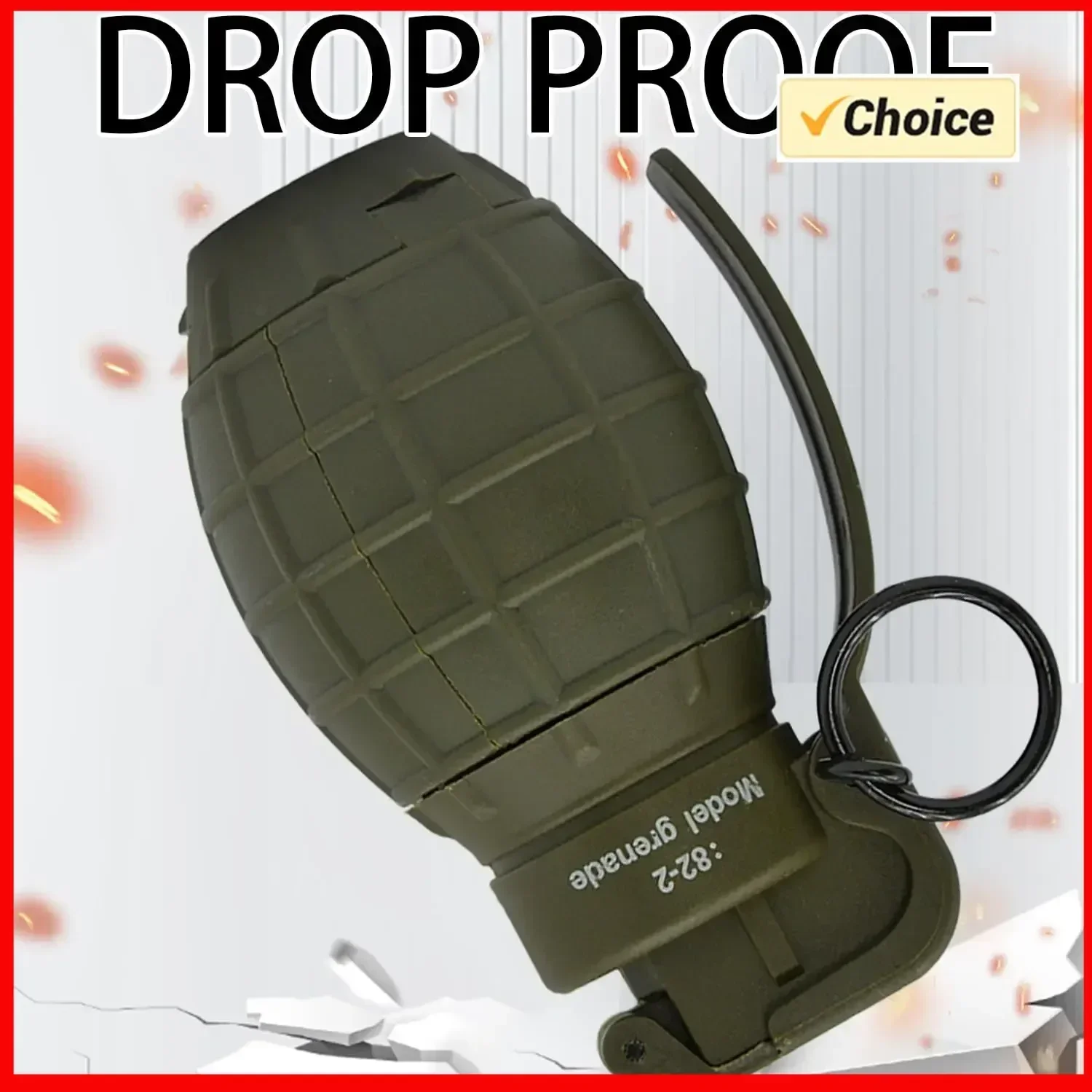 

F82-2 Тактические страйкбольные гранаты, игрушки, мощные весенние ударные пейнтбольные стрельбы, нейлоновые ручные гранаты, игрушка для боевой игры CS