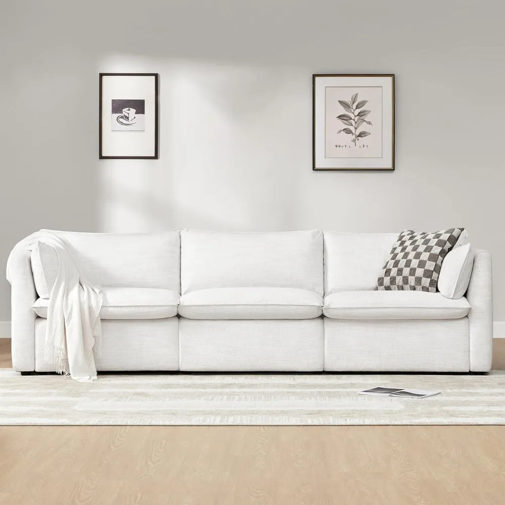 

Секционный модульный пуховый диван, 3-местный диван Comfty Feather Cloud Couch, сертифицированный FSC современный глубокий секционный диван для гостиной