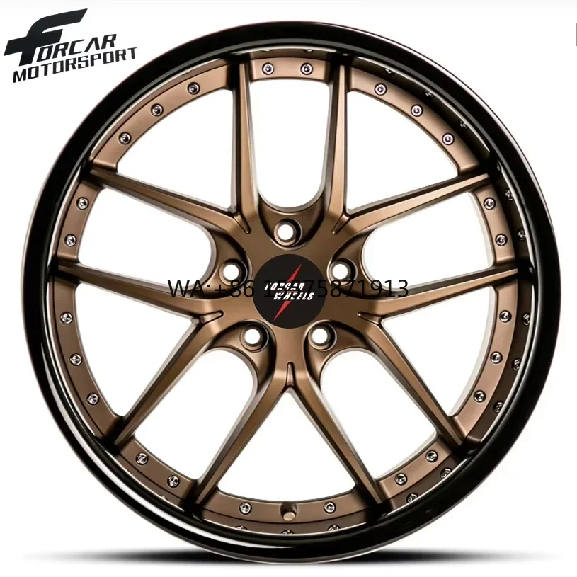 

Двухцветные кованые диски Forcar Motorsport из Китая для легковых автомобилей, 16, 17, 18, 19, 20, 21, 22, 23, 24 дюйма