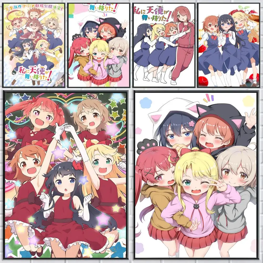 Wataten An Angel Flew Down To Me Poster HD Self-adhesive Waterproof Paper Sticker Suitable For Living Rooms Bedrooms Home Decor