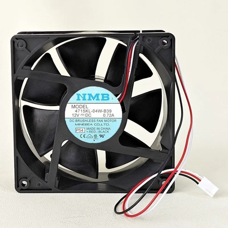 

M New NMB 4715KL-04W-B39 12V 0.72A 3-wire cooling fan#QW