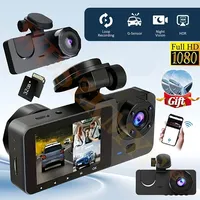 WIFI 2/3Camera DashCam For Car Camera 1080P Video Recorder Car DVR Front Rear View Camera Night Vision Black Box Car Accessories