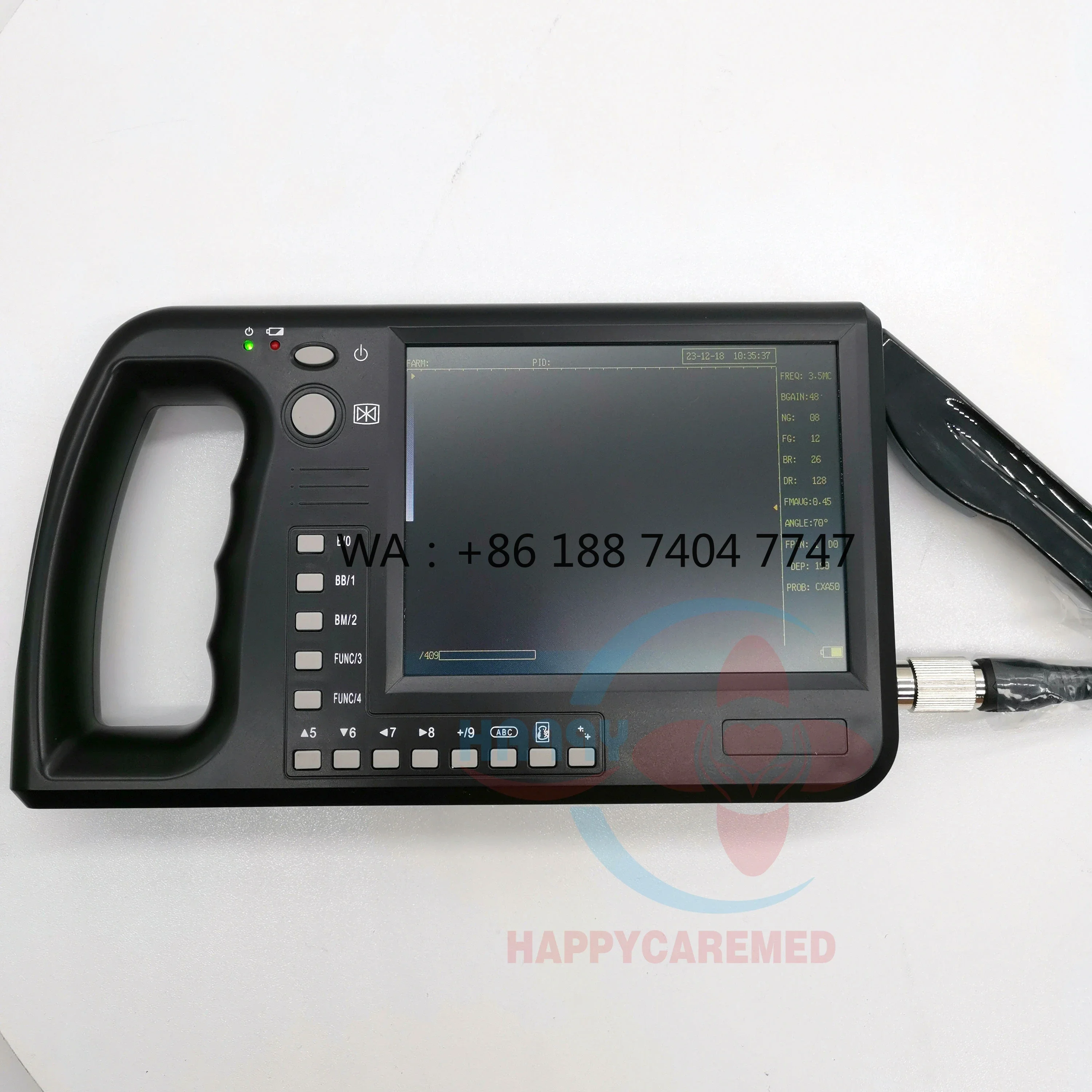 HC-A043V Handheld ecografo ultrasound veterinary gestation ultrasound detector with convex array probe