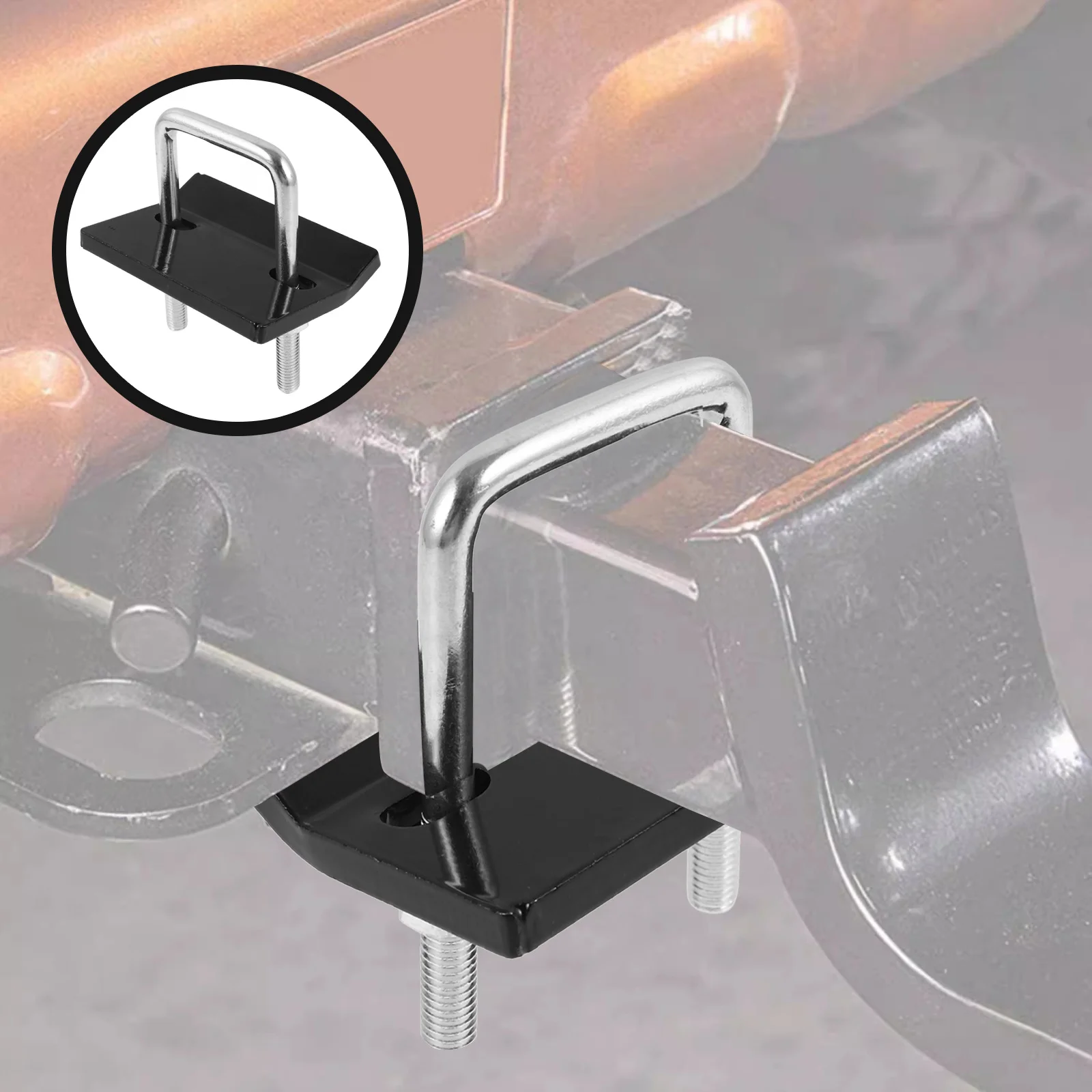 

Trailer Hitch Tightener Clamp Heavy Duty Metal Anti Rattle Stabilizer Enhanced Stability Trailer Coupler Buckle Fixing Tool