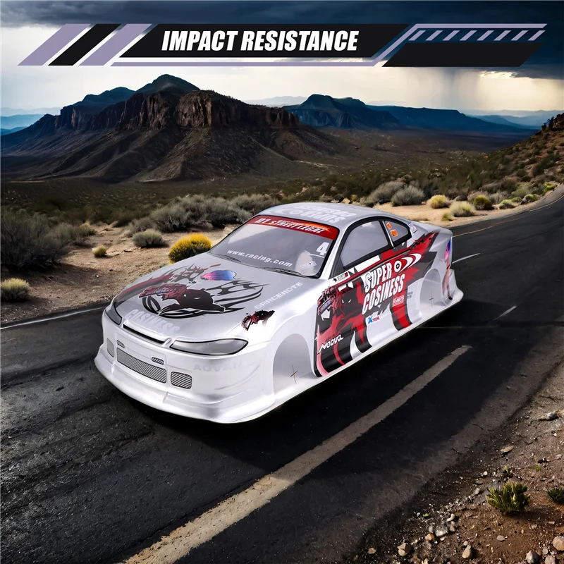 Modification complète de la coque de carrosserie de voiture RC 190Mm sur dérive de route pour Nissan S15