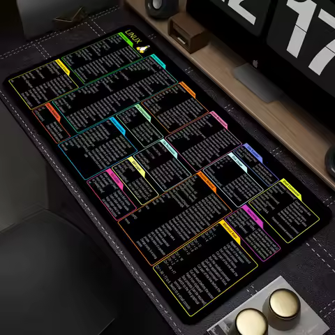 Linux shortcut keys Mouse Pad Gamer Mouse Pads Laptop Keyboard Mousemat XXL Large Mousepad Gaming Non-slip PC Office Desk Mats