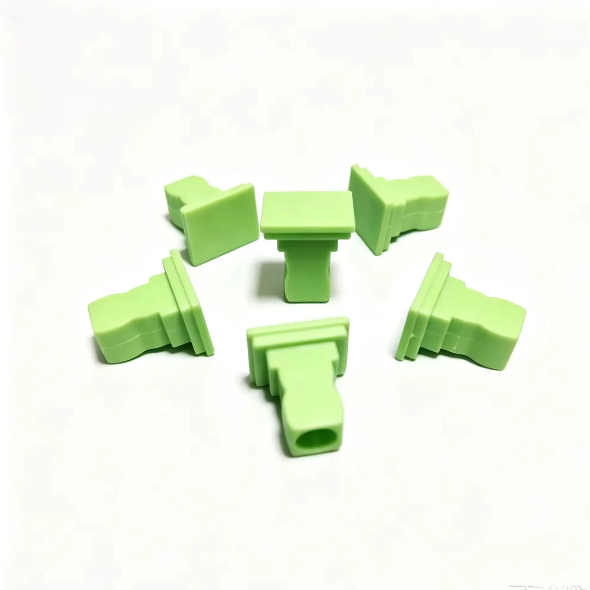 2000pcs SC dust cap for SC/APC adapter fiber optic green simplex duplex SM MM plasitic protective plug factory supply ELINK