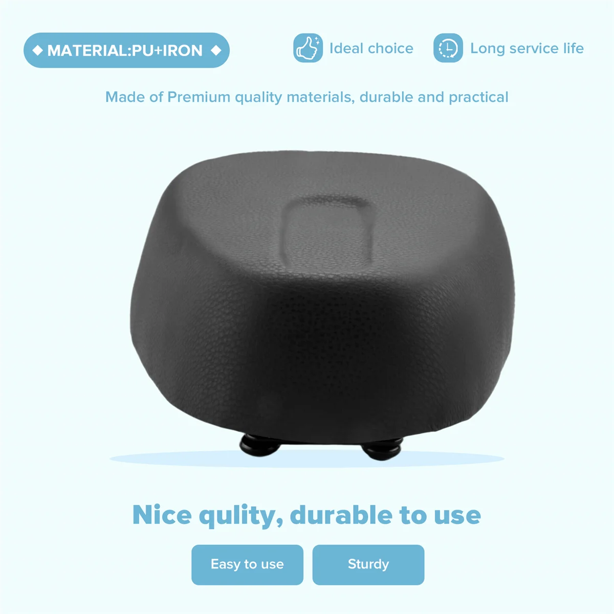 A03V E-Bike Saddle توسيع أربعة ربيع MTB Bike Saddles وسادة ناعمة دراجات كهربائية دراجة ثلاثية العجلات مقعد سكوتر أجزاء ركوب الدراجات، أسود