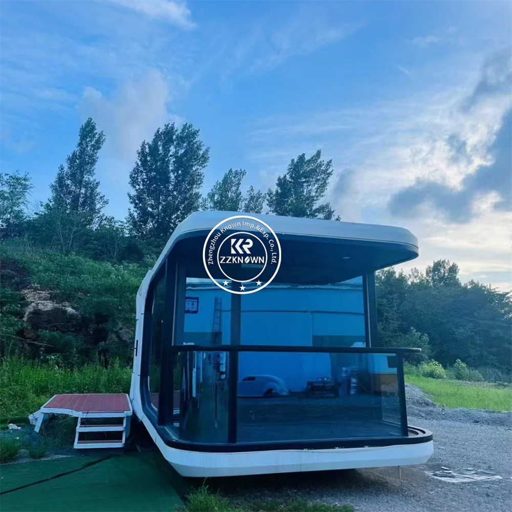 Outdoor Portable Capsule Cabin Modular Prefab Pod House Energy Efficient Prefabricated Eco Capsule House For Resort