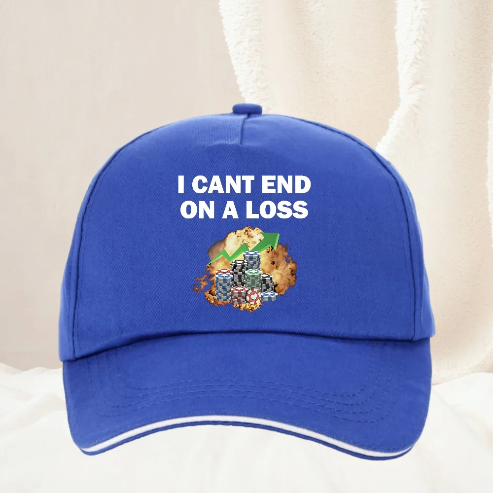Funny Gambling Addict Meme Print Baseball Cap Fashion Summer Adjustable Dad Hat Anime Hip Hop Hat Male Women'S