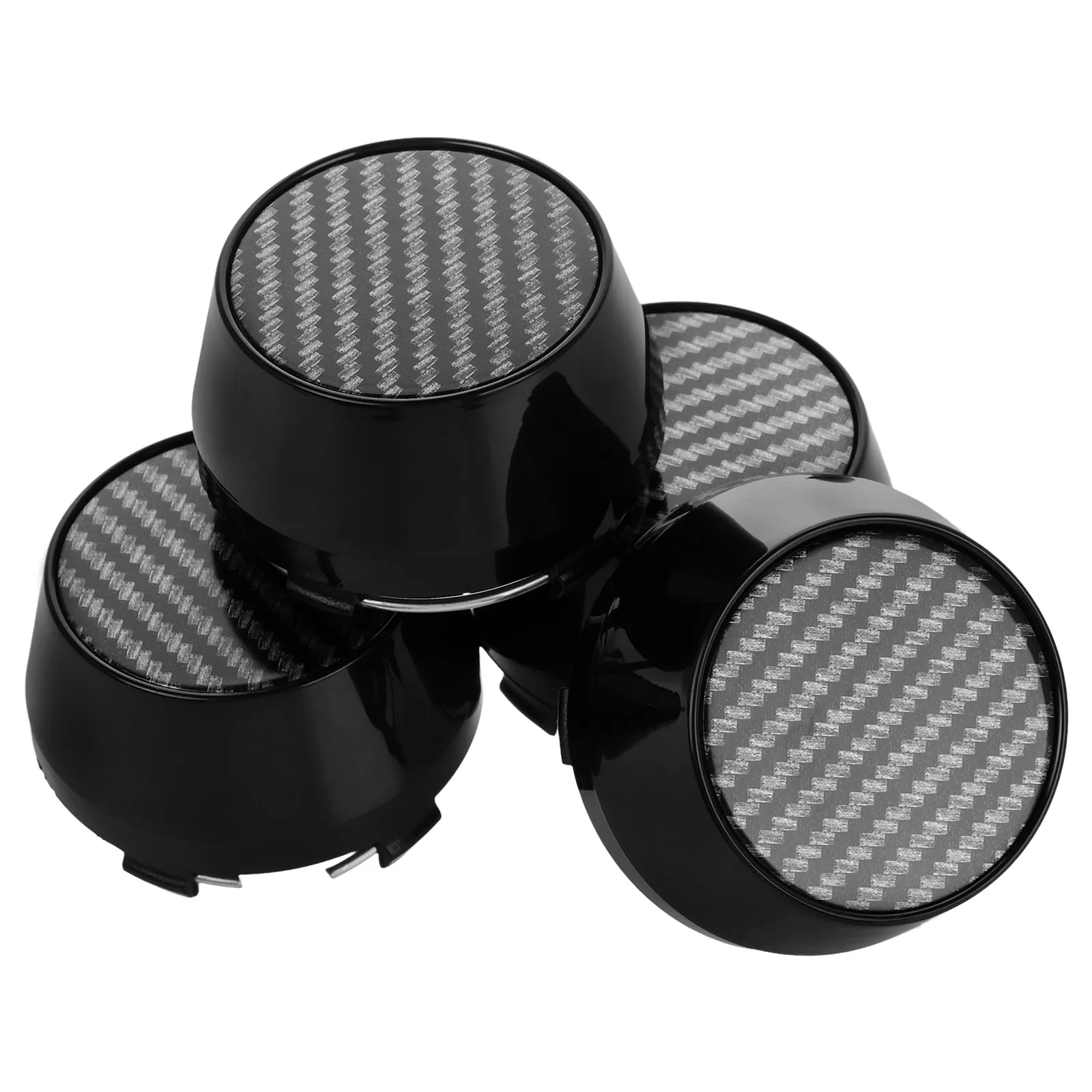 

4pcs Wheel Center Cap Hub Covers Car Rim Accessories Lightweight Aluminum ABS Universal Fit Vehicle Decoration